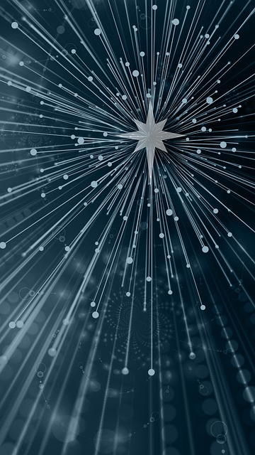 Free christmas star explosion illustration