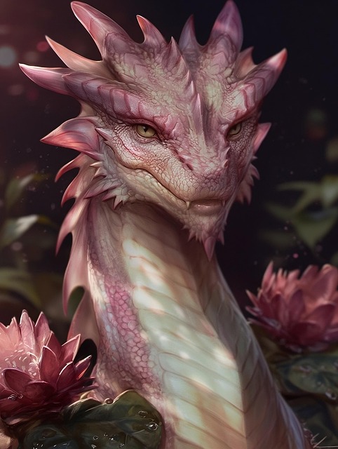 Free dragon lizard reptile illustration