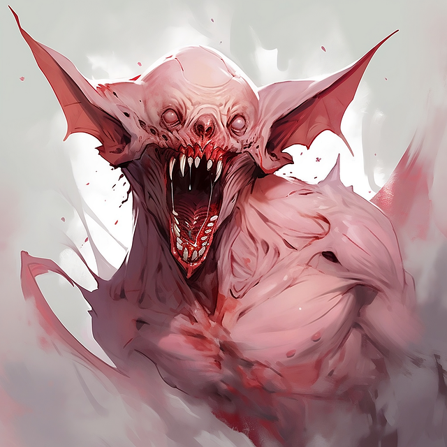 Free monster evil halloween illustration