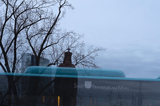 Bus, Öpnv, Frankfurt, Stadt, Deutschland