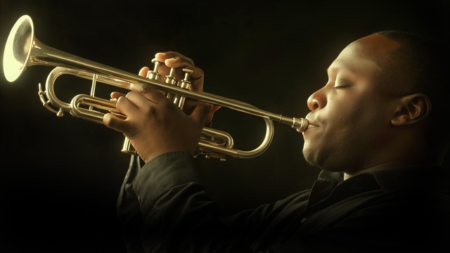 Download free HD stock image of Ai Generated Trumpeter Free ai generated trumpeter musician illustration