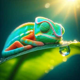 Free Chameleon Reptile illustration and picture