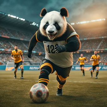 Free Panda Soccer illustration and picture