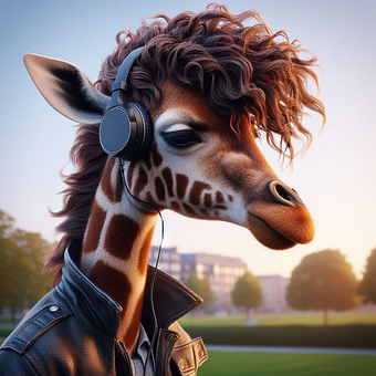 Free Giraffe Lonely illustration and picture
