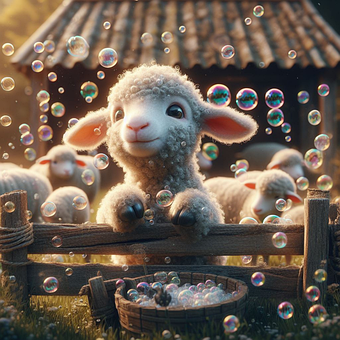 Free Ai Generated Sheep illustration and picture