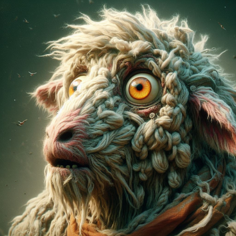 Free Sheep Look illustration and picture