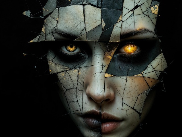 Download free HD stock image of Ai Generated Fragments Free ai generated fragments face illustration