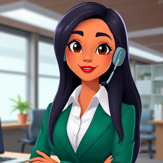 Free ai generated woman office illustration