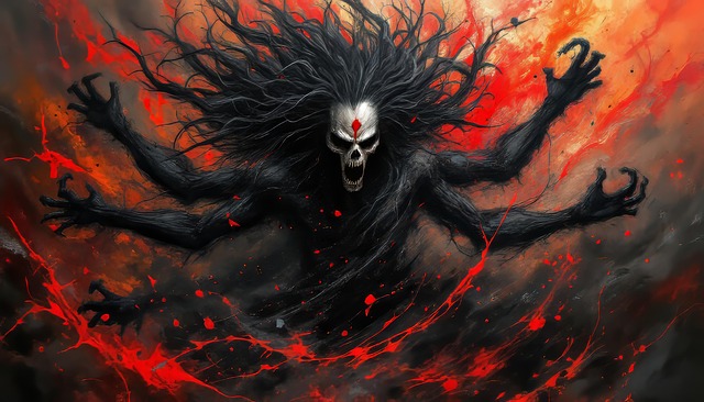 Free ai generated yama god of death illustration