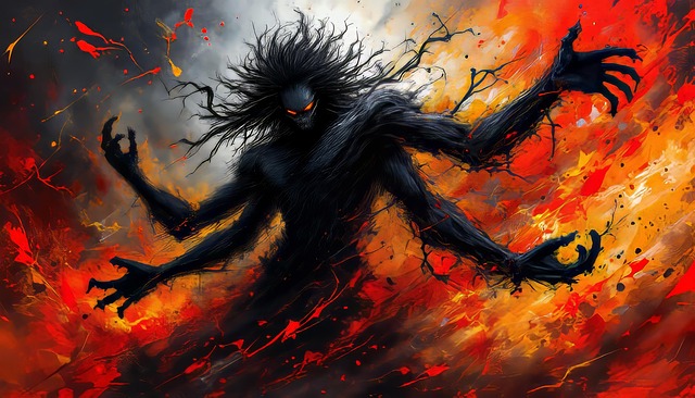 Free ai generated god of death hindu illustration