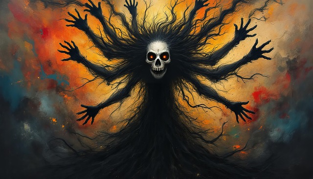 Free ai generated yama god of death illustration