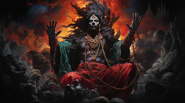 Download Yama, God Of Death, Hindu. Royalty-Free Stock Illustration ...