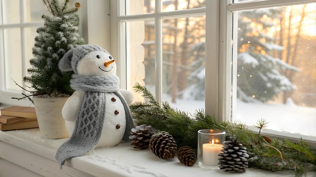 Free ai generated snowman winter illustration