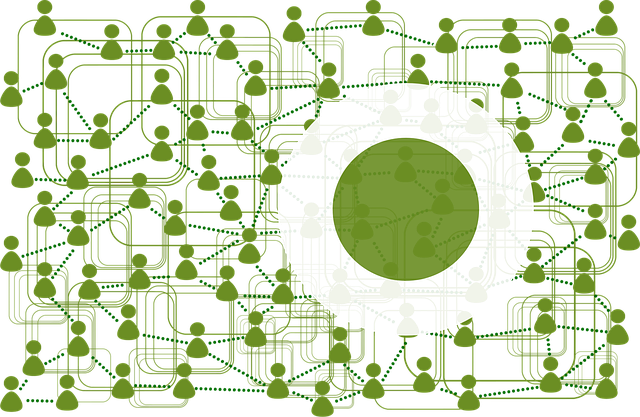Free system green network illustration