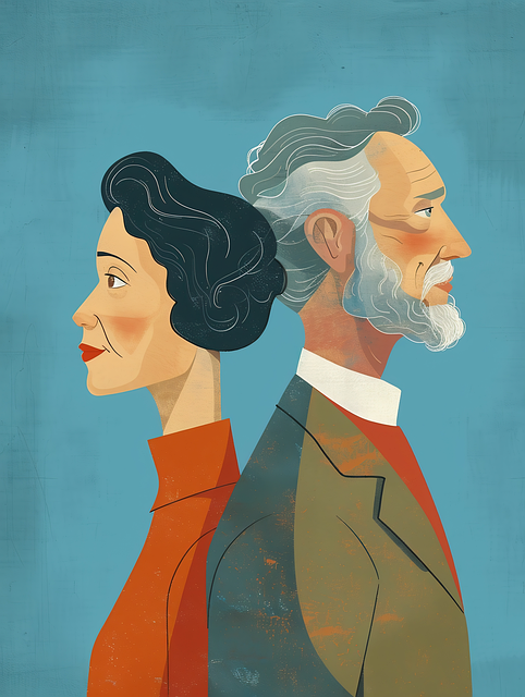 Free ai generated vintage middle-aged illustration