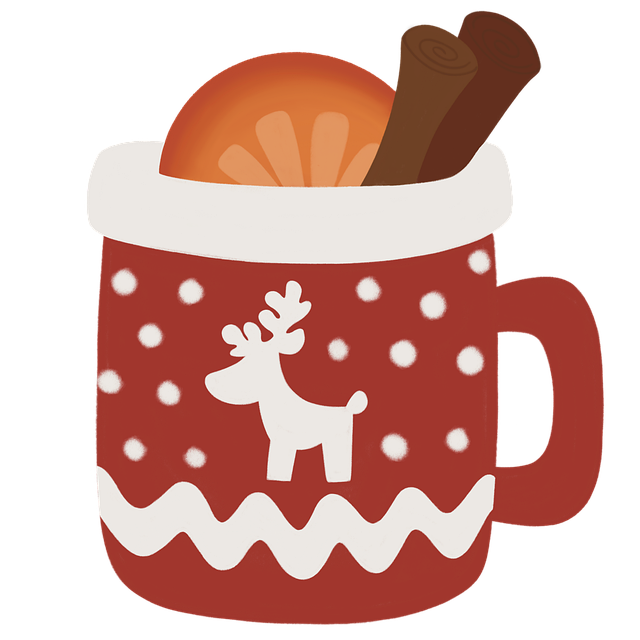 Free beverage mug relaxation illustration