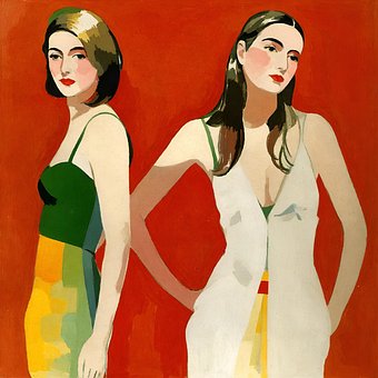 Ai Generiert, Pop Art, Pop, Frau, Retro