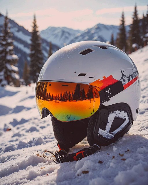 Free ai generated helmet snow illustration