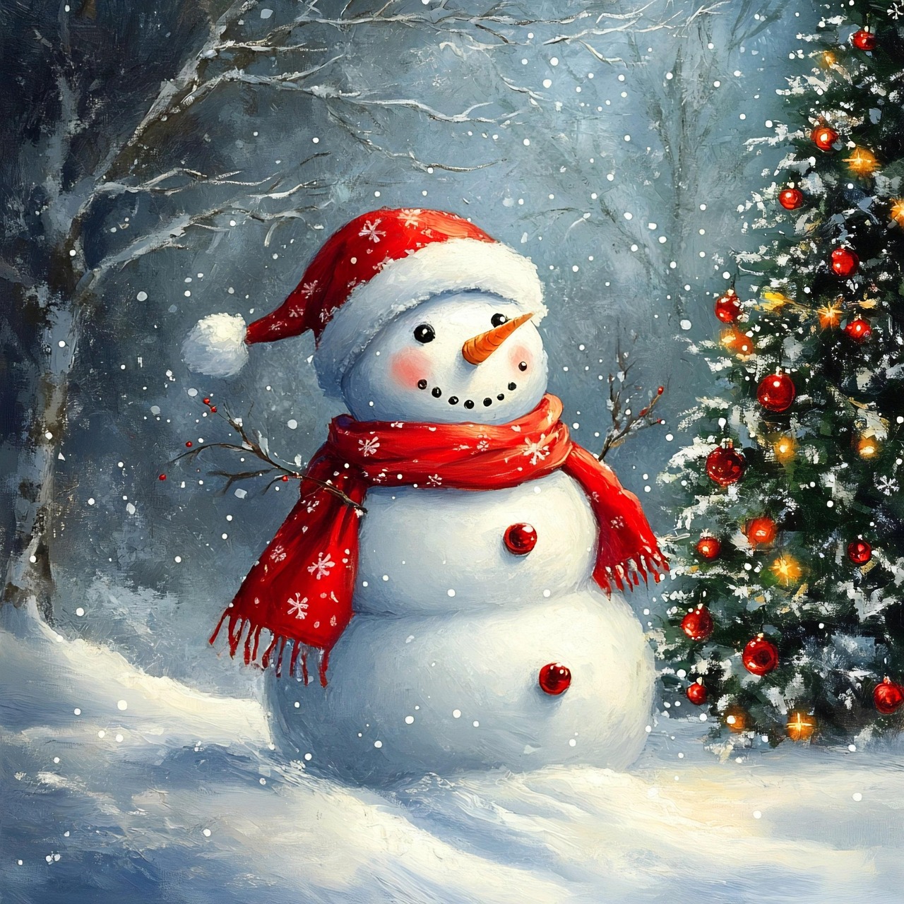 Download free HD stock image of Ai Generated Snow Free ai generated snow winter illustration