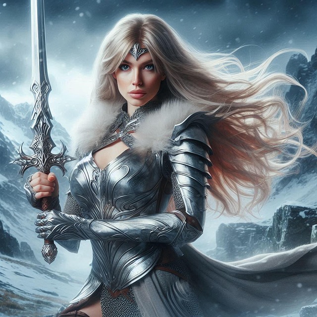 Free ai generated warrior valkyrie illustration