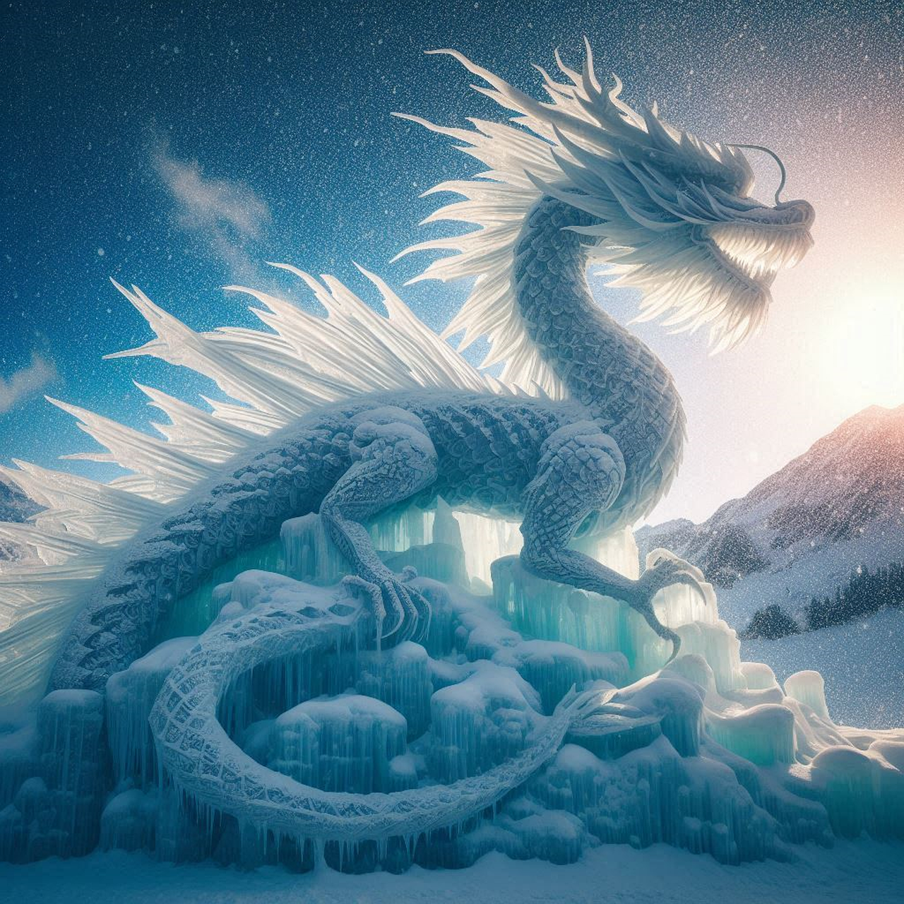 Download Dragon, Ice, Majestic. Royalty-Free Stock Illustration Image ...