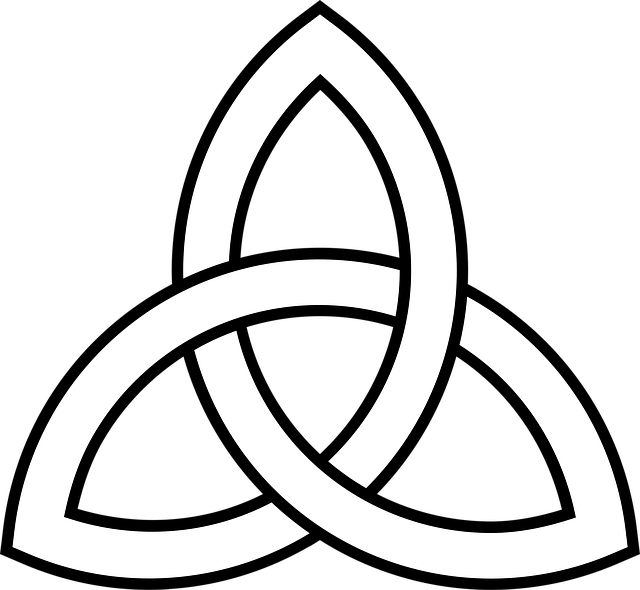 Free knot symbol celtic vector