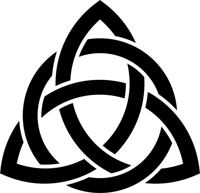 Free knot symbol celtic vector