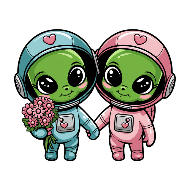 Free ai generated aliens space illustration