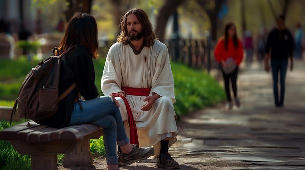 Firkantet, Jesus, Ung, Taler, Partner