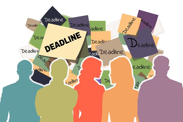 Free deadline time meeting illustration