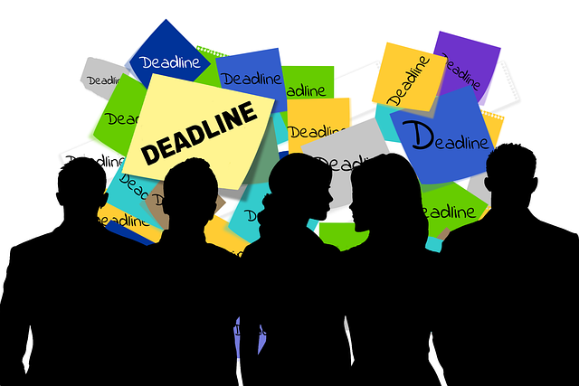 Free deadline time meeting illustration