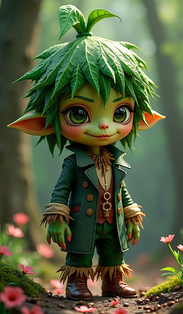 Free ai generated troll forest illustration