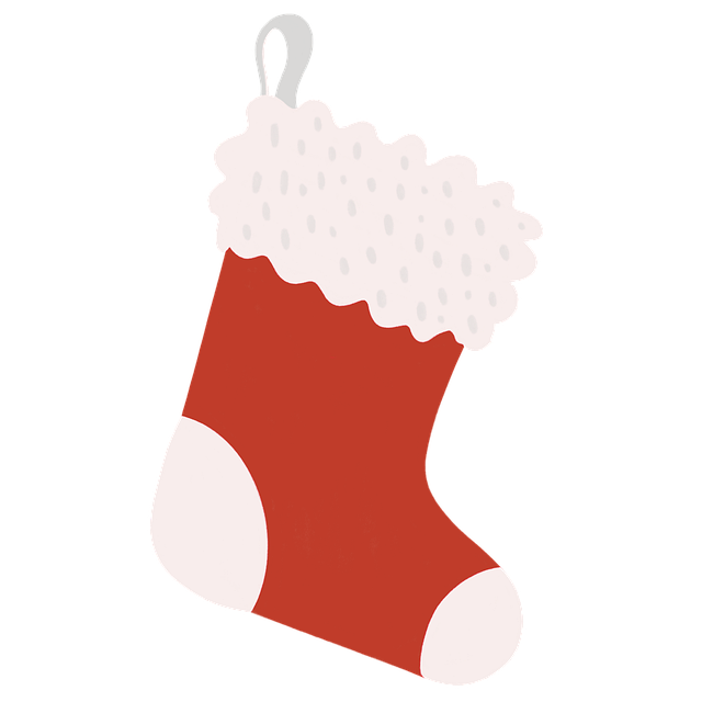 Free christmas stocking decoration illustration