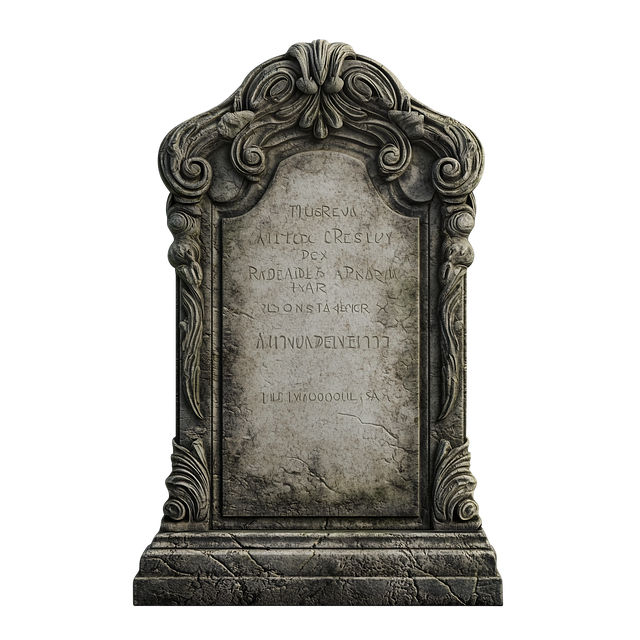 Free ai generated ancient tombstone old gravestone illustration