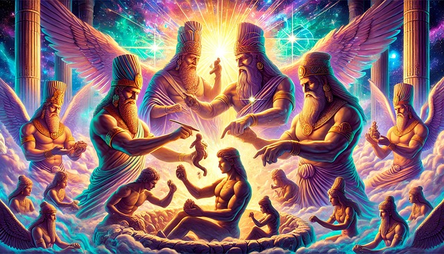 Free ai generated anunnaki sumer illustration