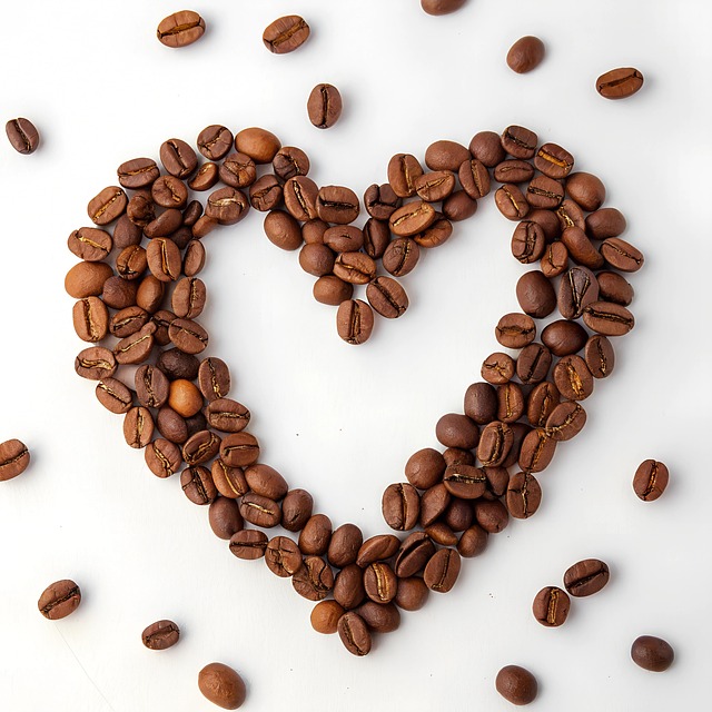 Ai Generert, Kaffebønner, Hjerte, Kaffe