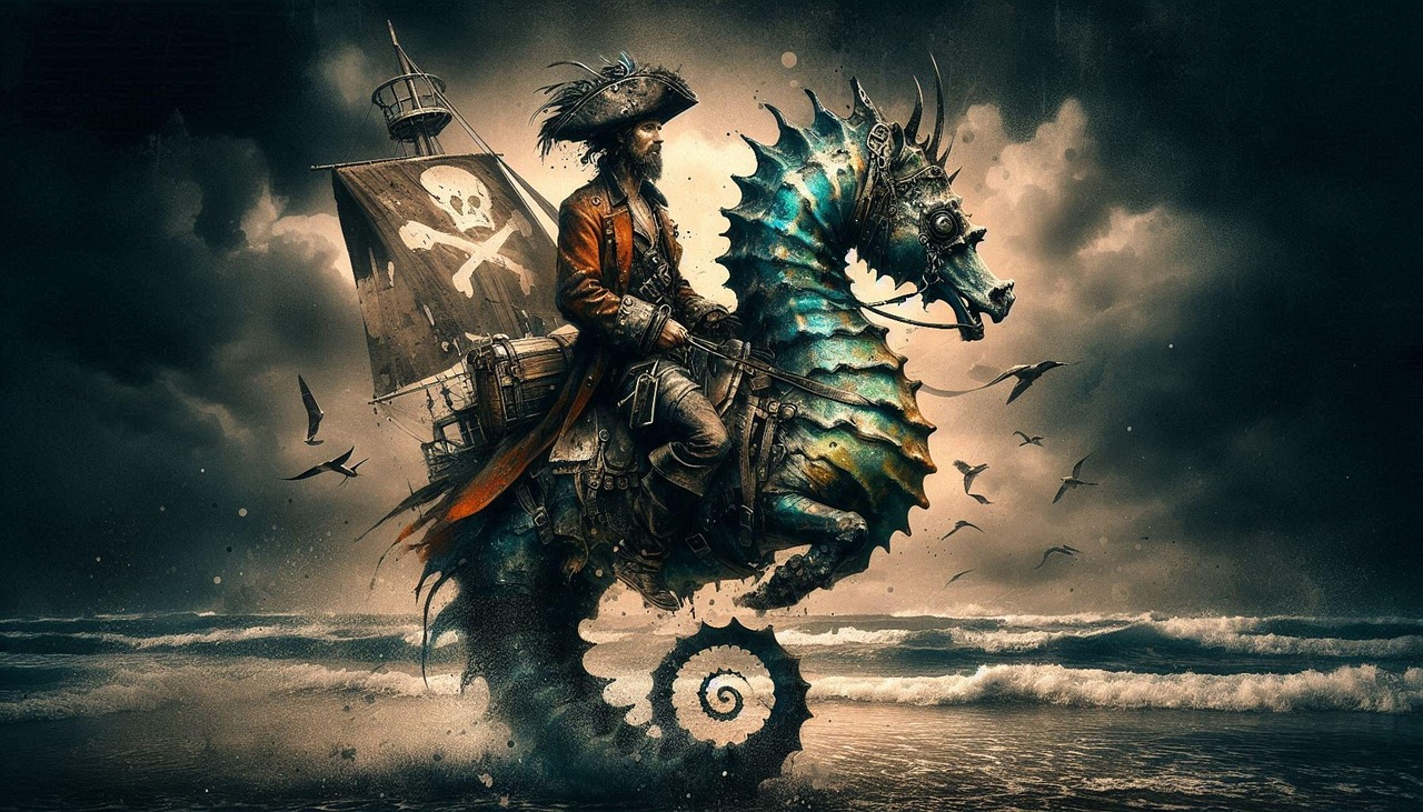 Download Pirate, Pirates, Chimera. Royalty-Free Stock Illustration