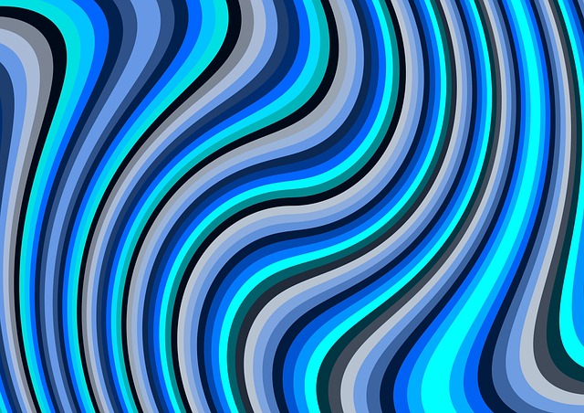 Free blue swirl twirl illustration