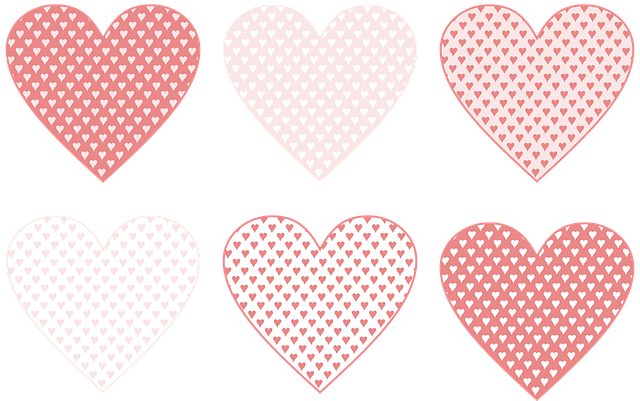 Free hearts love valentine illustration