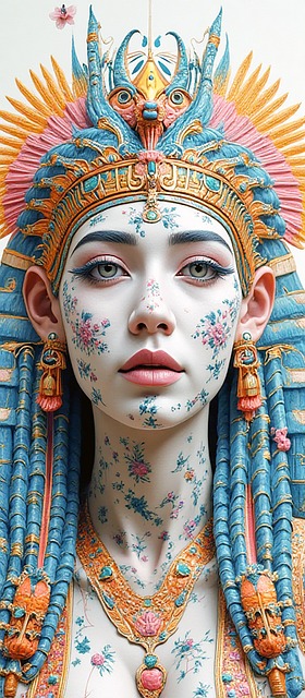 Free ai generated woman face illustration