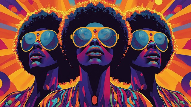 Free generated funky to post illustration