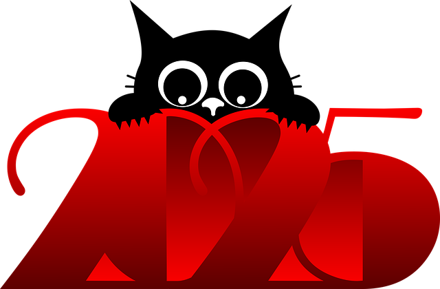 Free new year 2025 festivity illustration