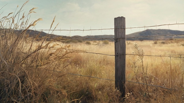 Free ai generated hill barbed wire illustration