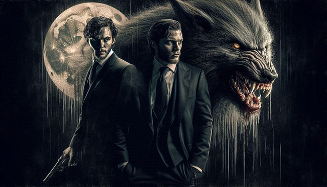 Free men wolf werewolf illustration