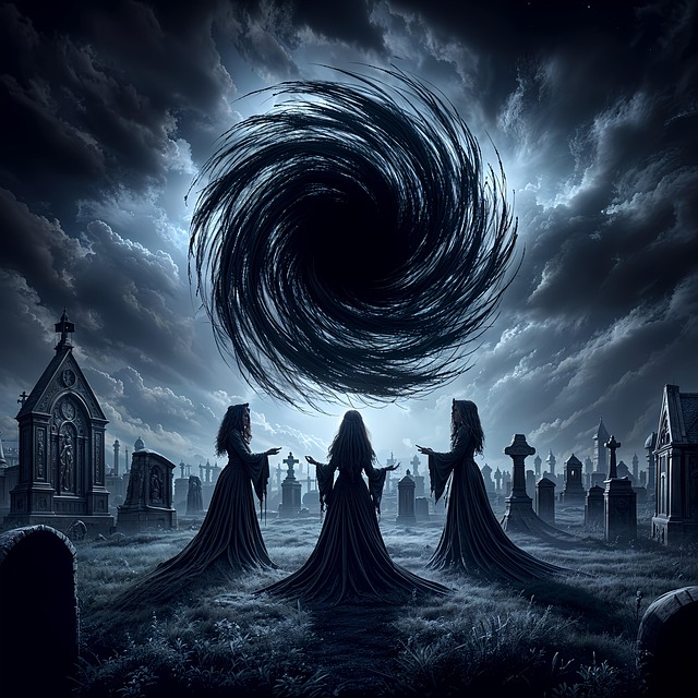 Free ai generated witches fantasy illustration