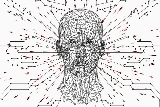 Free artificial technology brain illustration