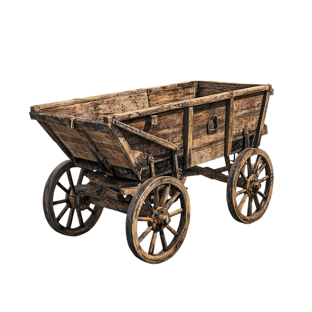 Free ai generated mining cart vintage illustration