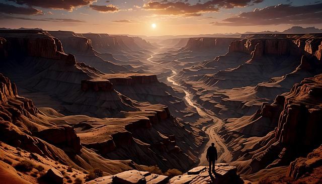 Free ai generated valley of the shadow of death psalm 23 illustration