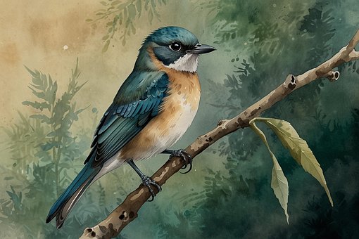 Free Ai Generated Bird illustration and picture