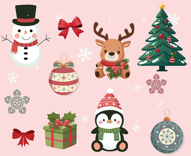 Free christmas holiday decoration illustration